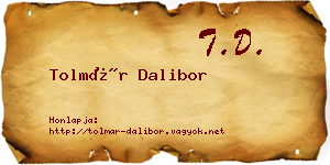 Tolmár Dalibor névjegykártya